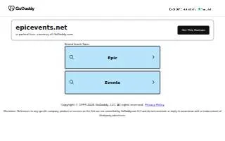Epic Entertainment Boston website