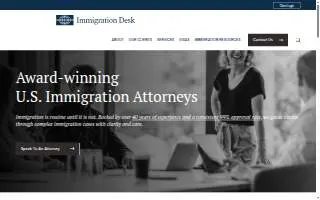 Immigration Desk, Inc. of Waltham website