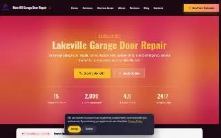 Main MA Garage Door Repair website