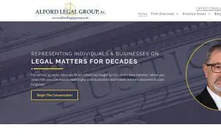 Alford Legal Group, P.C. of Watertown website