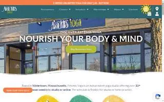 Artemis Yoga website