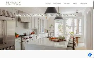 Benjamin Construction website