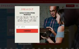 Breakout Games of Watertown website