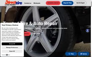 Direct Tire & Auto Service website