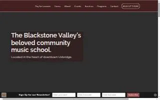 Blackstone Valley Music website