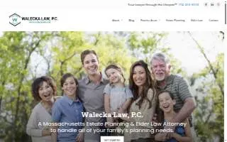 Walecka Law, P.C. website