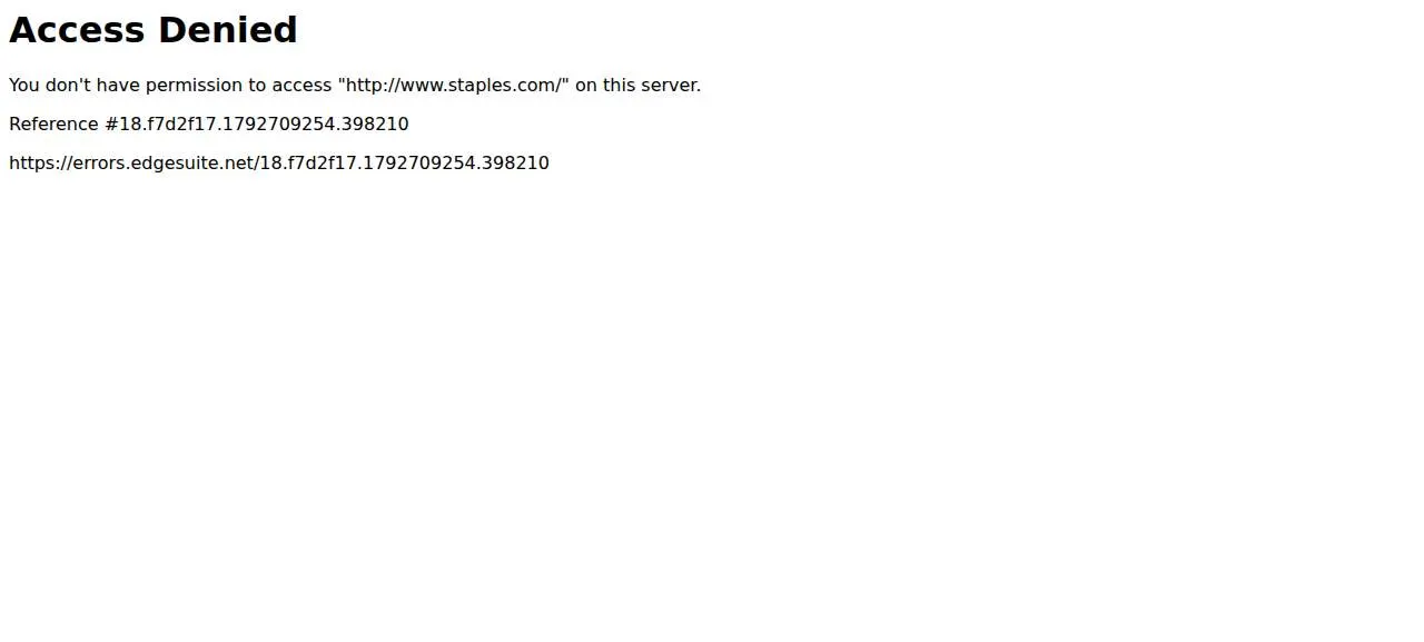 Staples of Wellesley website