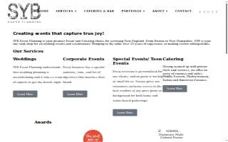 SYB Event Planning of Wellesley website