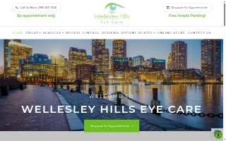 Wellesley Hills Eye Care website