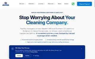 Anderson Cleaning of West Springfield website