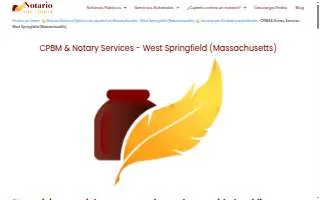 CPBM & Notary Services website