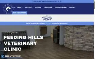 Feeding Hills Veterinary Clinic website