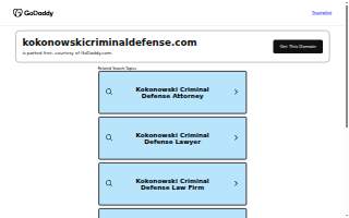 Kokonowski Criminal Defense