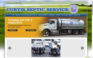 Curtis Septic Service of Clinton website