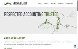 Stowe & Degon, LLC website