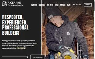 A. Clarke Construction website