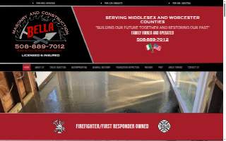 Bella Masonry And Construction website