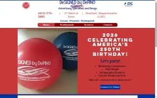 DeSIGNED by DePINO Advertising Specialties and Design website