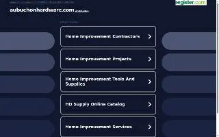 Aubuchon Hardware of Westford website