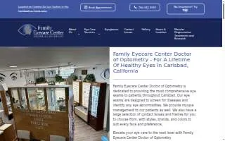 Family Eye Care Center & Optical Gallery website