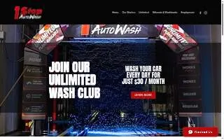 One Stop Auto Wash website