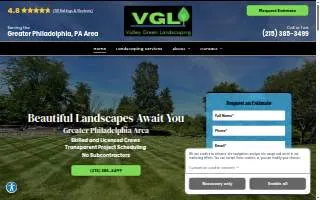 Valley Green Landscaping website