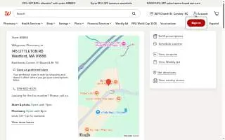 Walgreens of Westford website