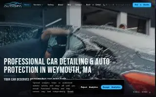 AutoSpa Weymouth website