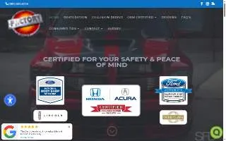 Factory Collision & Restoration website