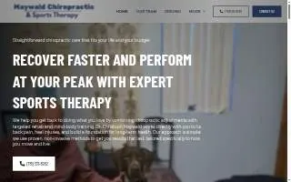 Maywald Chiropractic & Sports Therapy website