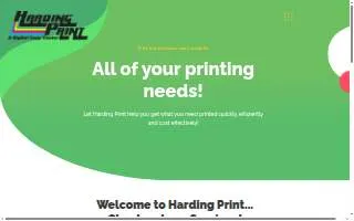 Harding Print of Whitman website