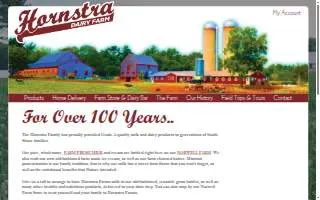 Hornstra Dairy Farm website