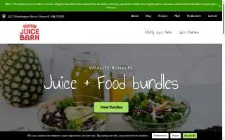 Organic Juice Barn of Whitman website