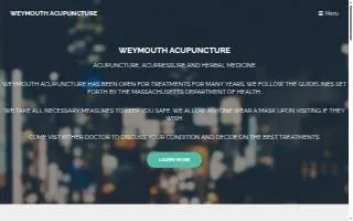 Weymouth Acupuncture Center of Holbrook website