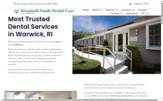 Weymouth Family Dental Care website