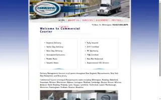 Commercial Courier Inc website