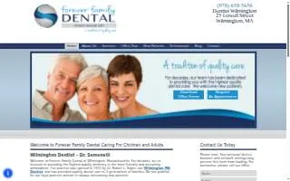 Forever Family Dental Wilmington website