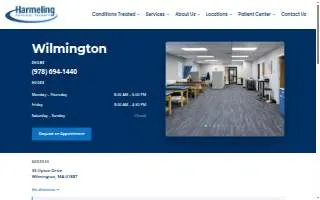 Harmeling Physical Therapy & Sports Fitness of Wilmington website