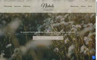 Nichols Funeral Home website