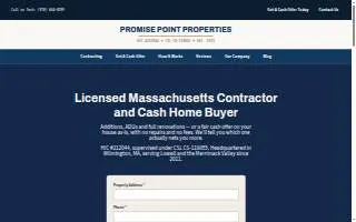 Promise Point Properties website