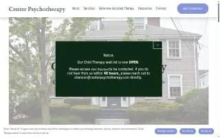 Center Psychotherapy website