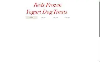 Reds Frozen Yogurt Dog Treats website