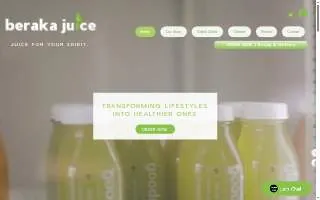 Beraka Juice of Winthrop website