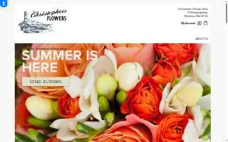 Christopher's Flowers website