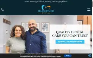 Harborside Dental of Winthrop website