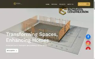 Ronie Construction Inc website
