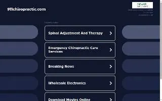 911 Chiropractic LLC website