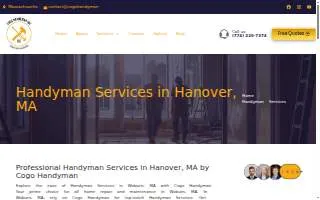 Cogo Handyman of Woburn website