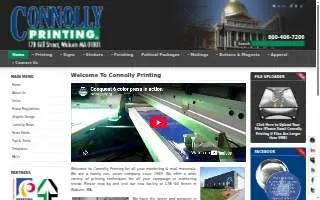 Connolly Printing LLC website