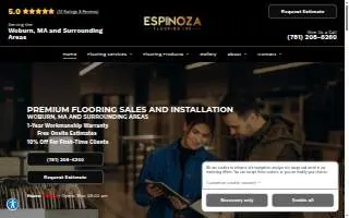 Espinoza Flooring Inc of Woburn website